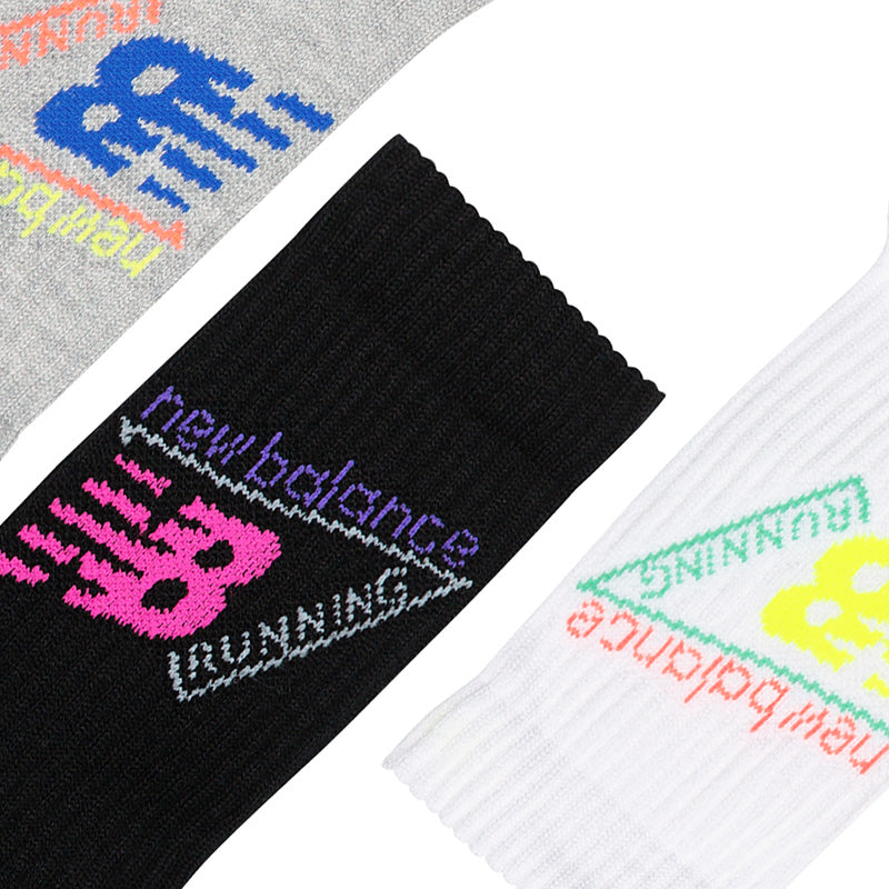 Active Graphic Crew Socks 3 Pack