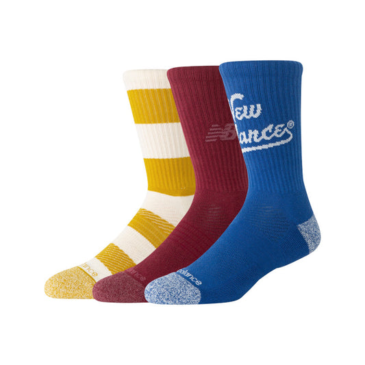 Active Graphic Crew Socks 3 Pack