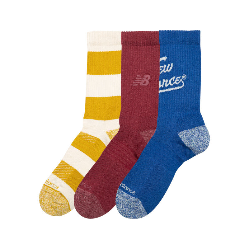 Active Graphic Crew Socks 3 Pack
