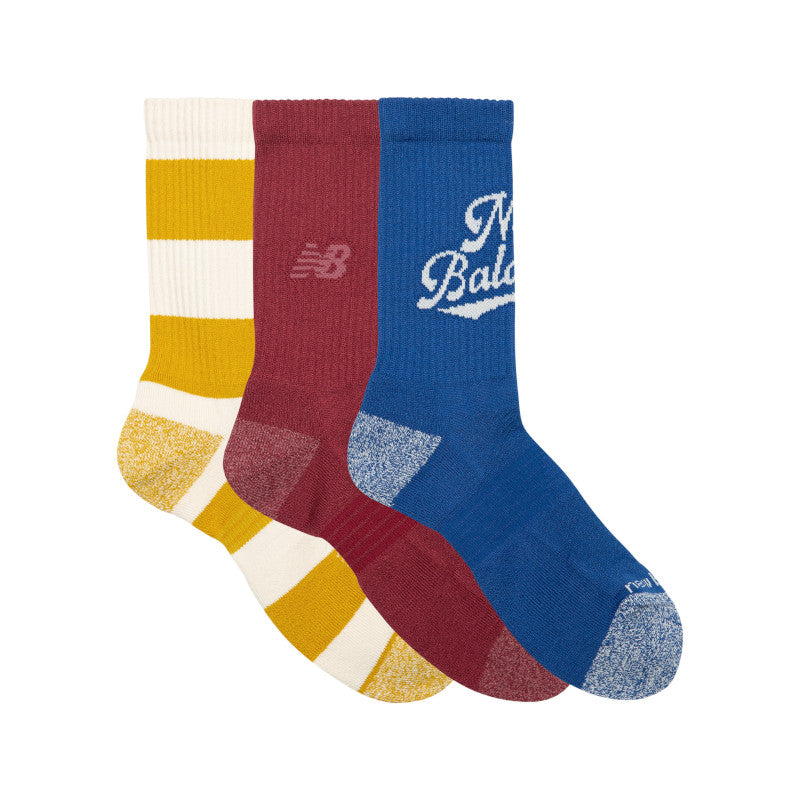 Active Graphic Crew Socks 3 Pack
