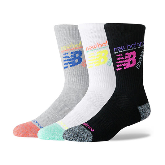 Active Graphic Crew Socks 3 Pack