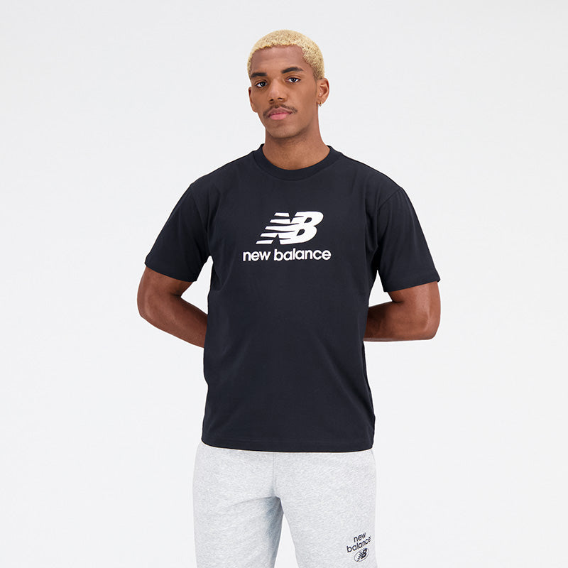 Essentials Stacked Logo Cotton Jersey Short Sleeve T-shirt