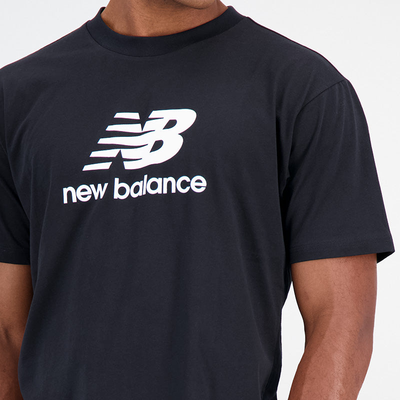 Essentials Stacked Logo Cotton Jersey Short Sleeve T-shirt