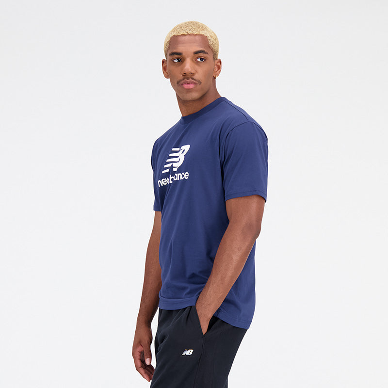 Essentials Stacked Logo Cotton Jersey Short Sleeve T-shirt