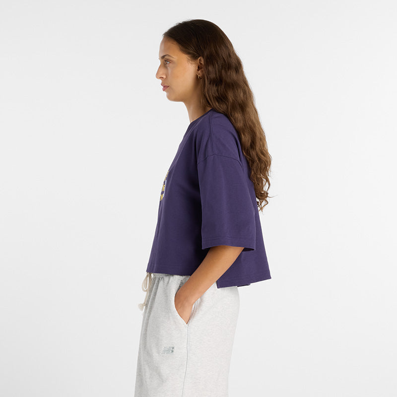 Athletics Premium Chest Logo Cropped T-Shirt